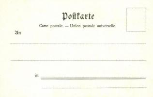 Venice, Venezia, Venedig; Geographische Postkarte v. Wilhelm Knorr No. 123. floral litho