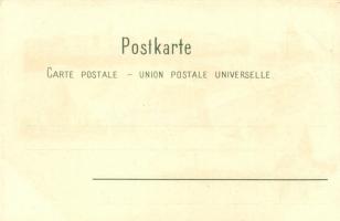 Saint Petersburg, Geographische Postkarte v. Wilhelm Knorr No. 180. Art Nouveau litho