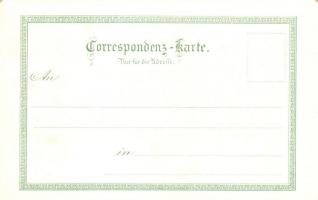 Praha, Prag; Geographische Postkarte v. Wilhelm Knorr No. 2. Art Nouveau litho