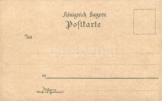 Nürnberg, Spielwaren-Läger, Pellerhaus. Geographische Postkarte v. Wilhelm Knorr No. 49. Art Nouveau...