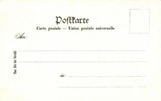 Madrid, Geographische Postkarte v. Wilhelm Knorr No. 150. Art Nouveau litho