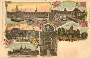 Copenhagen, Kopenhagen; Geographische Postkarte v. Wilhelm Knorr No. 142. Art Nouveau litho (small tear)