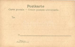 Dresden. Geographische Postkarte v. Wilhelm Knorr No. 42. Art Nouveau litho