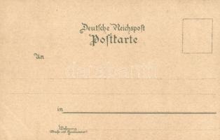 Berlin, Stadtbahnhof Friedrichstrasse. Geographische Postkarte v. Wilhelm Knorr No. 41. Art Nouveau ...