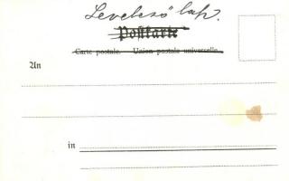 Augsburg. Geographische Postkarte v. Wilhelm Knorr No. 31. Art Nouveau litho (fl)