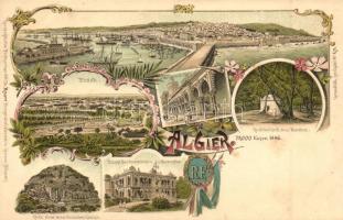 Algiers, Alger; Geographische Postkarte v. Wilhelm Knorr No. 171. Art Nouveau litho