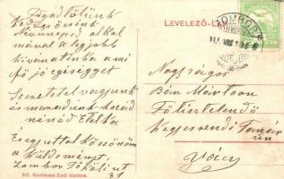 Zombor, Sombor; Vadászkürt szálloda, kávéház és étterem. kiadja Kaufmann Emil / hotel, restaurant an...