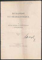 1903 Bp., Budapest új szabályozása, a Magyar Mérnök- és Építész Egylet előterjesztése, 30p