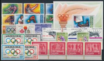 Olympics 46 diff stamps + 1 block Olimpia motívum 46 klf bélyeg és 1 blokk