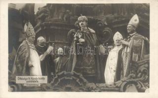 13 db RÉGI uralkodói motívumlap; Károly és Zita királyné Ottóval, Ferenc József a ravatalon. Vegyes ...