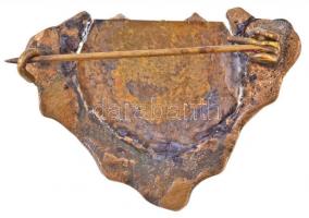 Osztrák-Magyar Monarchia ~1916. "11. Gyaloghadosztály" zománcozott Br jelvény (24x33mm) T:...