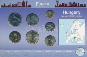 1996-2006. 1Ft-100Ft (7xklf) forgalmi sor kartonlapon T:1,1-