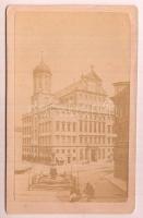 cca 1880-1890 Augsburg, Rathaus. Carl Jochner műterméből, 10×6.5 cm