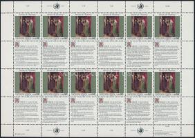 Declaration of Human Rights minisheet set Emberi jogok nyilatkozata kisív sor