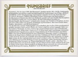 Man-sziget 1996. 1C Cu-Ni "1996 Nyári Olimpiai Játékok Atlanta - Biciklisták és Niké" borí...