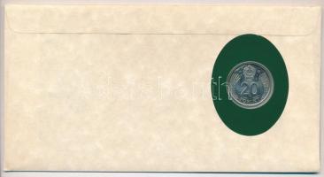 1985. 20Ft felbélyegzett "The Nations of the World Coin Collection" borítékban T:1
