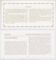 Svácj 1976. 20r "Nemzetek pénzérméi" felbélyegzett borítékban, bélyegzéssel, német nyelvű ...