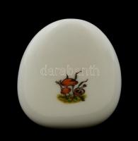 Herendi vadász mintás levélnehezék, kézzel festett, jelzett, eredeti dobozában, m:5 cm