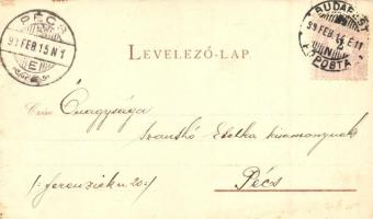 1899 Budapest V. Bazilika, litho s: Rosenberger (EK)