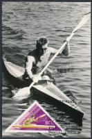 4 db MODERN evezős CM (Carte Maximum) lap / 4 modern rowing CM postcards