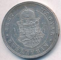 1887KB 1Ft Ag "Ferenc József / Barokk címer" T:1-,2 ph.
Adamo M15