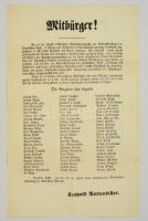 1848  Pest, "Polgártársak!" - a forradalmi plakát reprint kiadása, 59x37 cm