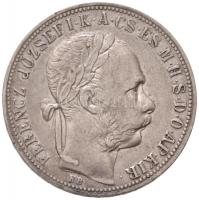 1892KB 1Ft Ag Ferenc József / Fiume címer Körmöcbánya (12,24g) T:2,2- kis ph. / Hungary 1892KB 1 Forint Ag Ferenc József Kremnitz (12,24g) C:XF,VF small edge error Unger III.: 1467.;Huszár: 2142; Adamo M15; Krause KM#475