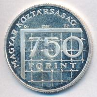 1997. 750Ft Ag "Labdarúgó VB" T:PP ujjlenyomatos,fo