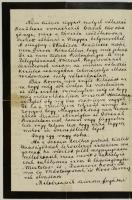 VÉDETT!  1870 Kossuth Lajos (1802-1894) levele ismeretlennek. Szenvedélyes hangú saját kézzel írt le...