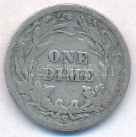 Amerikai Egyesült Államok 1916S 1d Ag "Barber Dime" T:3
USA 1916S 1 Dime "Barber Dim...