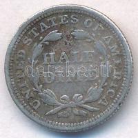 Amerikai Egyesült Államok 1855 1/2d Ag "Seated Liberty" T:3 ph.
USA 1855 1/2 Dime Ag &quo...