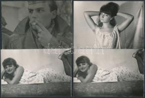 cca 1970 10 db színészfotó 6x9 cm