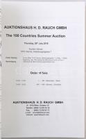 Auktionhaus H. D. Rauch GMBH - The 100 Countries Summer Auction 28th July 2016. Árlistával az aukció...