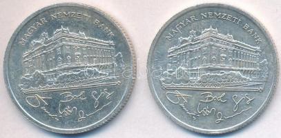 1992. 200Ft Ag "MNB" (2x) T:2