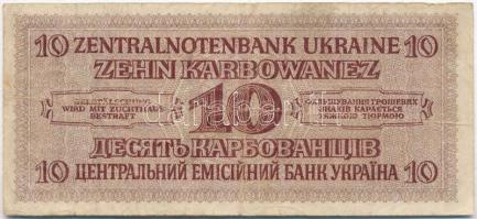 Ukrajna / Német megszállás 1942. 10K T:III 
Ukraine / German occupation 1942. 10 Karbowanez C:F
Kr...
