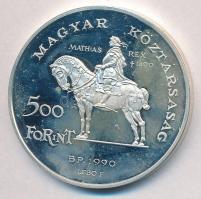 1990. 500Ft Ag "Mátyás király / Beatrix" T:PP ujjlenyomat
Adamo EM113