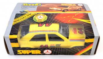 Racing car távirányítós autó, eredeti dobozában, működik, Mercedes 190E műanyag játék autó eredeti d...