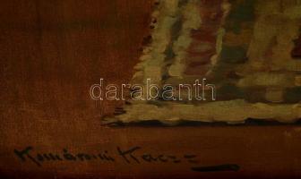 Komáromi Kacz Endre (1880-1969): Enteriőr. Olaj, vászon, jelzett, keretben, 69×50 cm