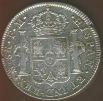 Mexiko 1789FM 8R Ag III.Károly T:3 lapkahiba,ph