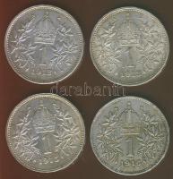 Ausztria 1912-16. 1K Ag 4klf T:2,2-