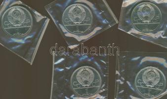 Szovjetunió 1978-1980. 1R "Olimpik" 5klf db T:1 eredeti lezárt műanyag csomagolásban