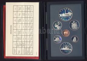 Kanada 1984. 1c - 1$ + 1$ Ag 7klf db szettben tanúsítvánnyal T:PP