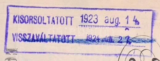 Budapest 1904. "Magyar Országos Központi Takarékpénztár" záloglevele 1.000K-ról szelvények...