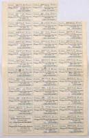 Budapest 1904. "Magyar Országos Központi Takarékpénztár" záloglevele 1.000K-ról szelvények...