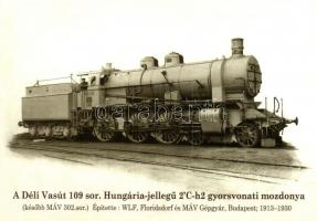 10 db MODERN használatlan mozdonyos, vonatos motívumlap / 10 modern unused trains, locomotives, moti...