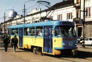 16 db MODERN használatlan vidéki villamosos motívumlap / 16 modern unused Hungarian trams motive car...