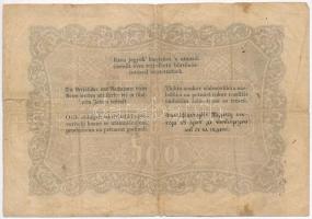 1848. 100Ft "Kossuth bankó" T:III- ly., szakadás, ragasztó
Adamo G114