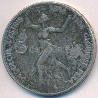 Ausztria 1908. 5K Ag "Ferenc József - Jubileum" kis dobozban T:3 ph., patina, fülnyom
Aus...