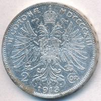 Ausztria 1913. 2K Ag "Ferenc József" T:2 patina 
Austria 1913. 2 Corona Ag "Franz Jo...