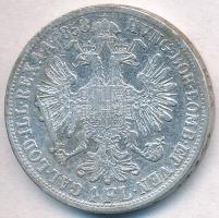 Ausztria 1858V 1Fl Ag "Ferenc József" T:2-,3 patina Austria 1858V 1 Florin Ag "Franz ...